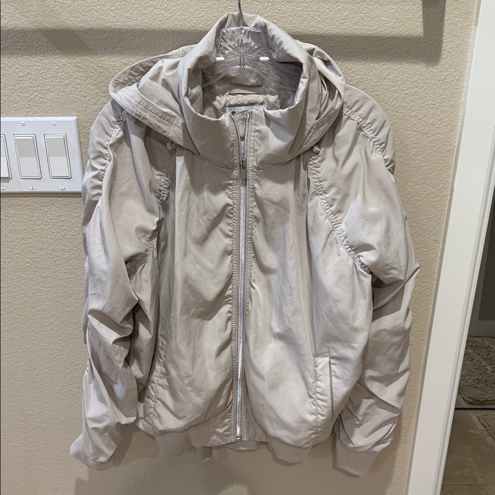 Athleta Women's Cream Bomber Jacket
